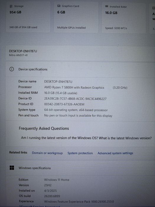 ASUS NITRO 5 ca nou.