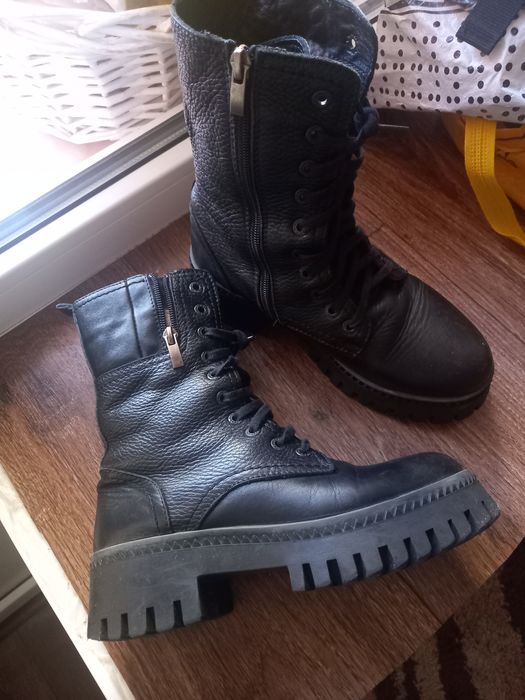 сапоги кожанные размер 36 на девочку