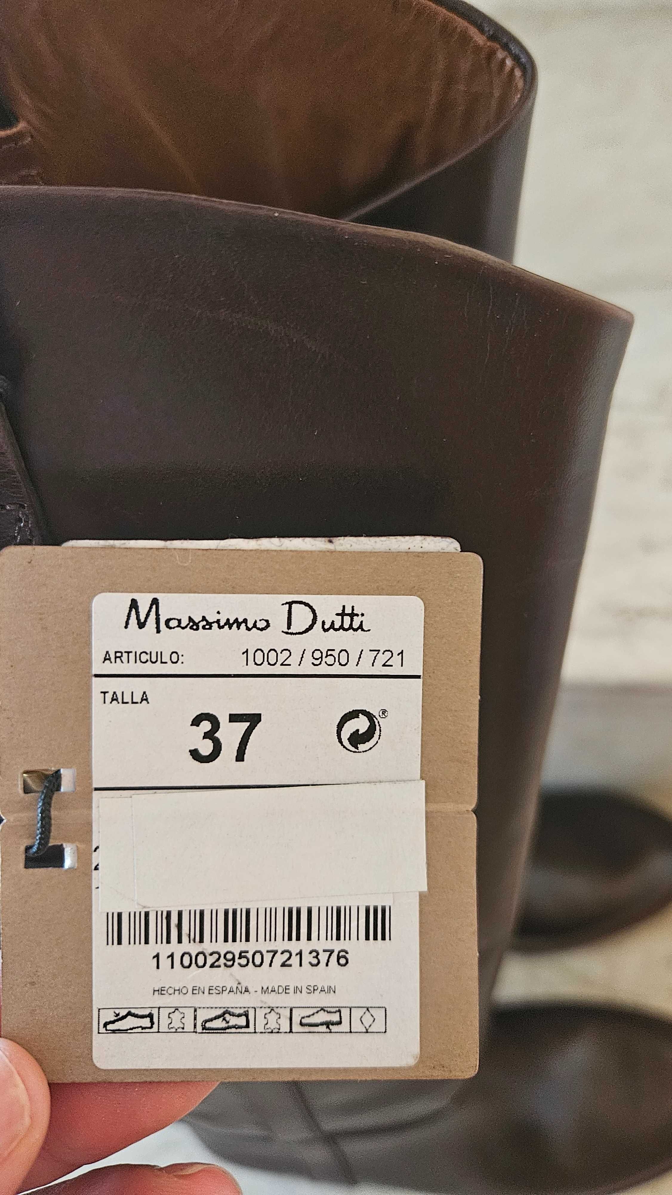 Кожени ботуши Massimo Dutti