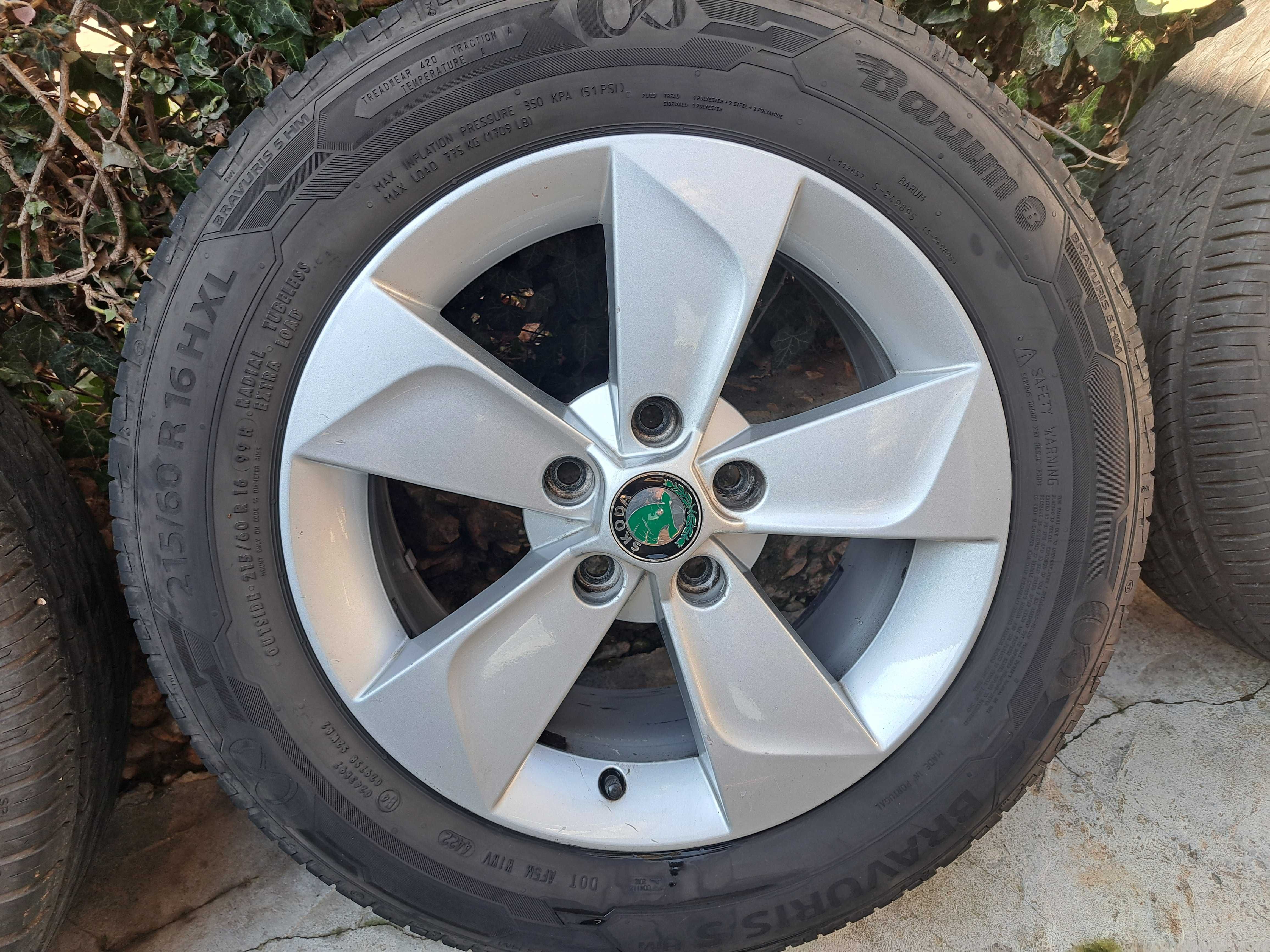 Джанти с гуми за шкода,vw,seat,