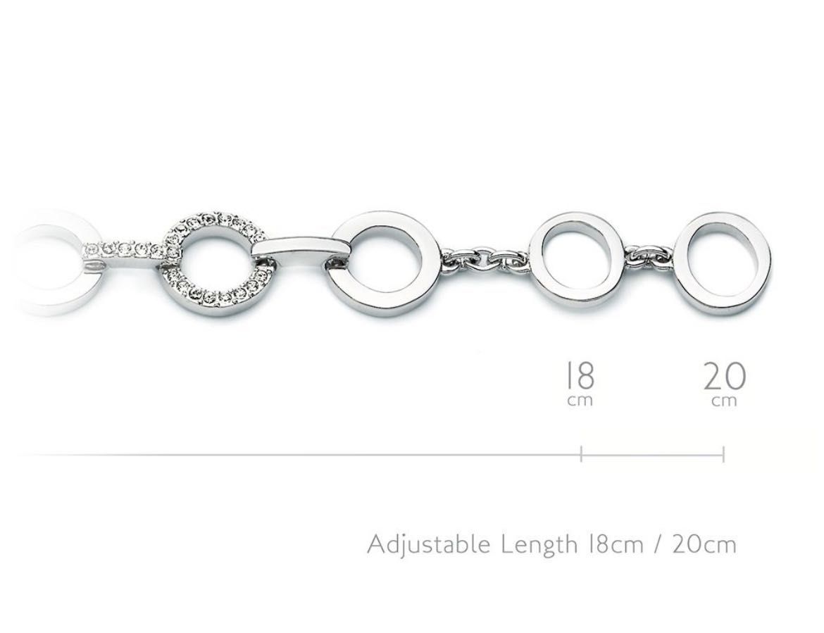 Комплект обеци и гривна Swarovski