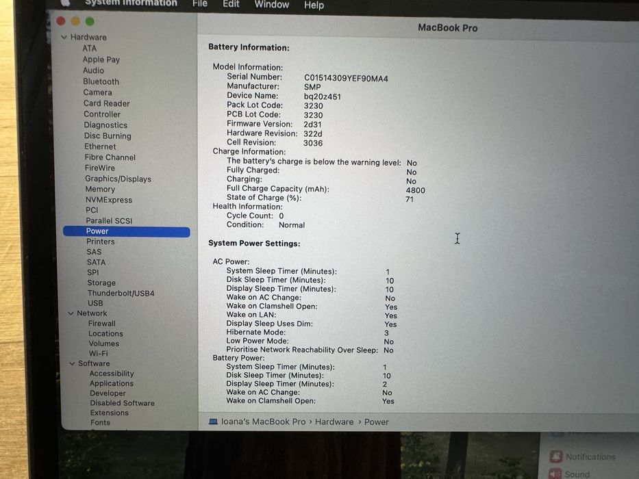 Vand MacBook Pro 13inch