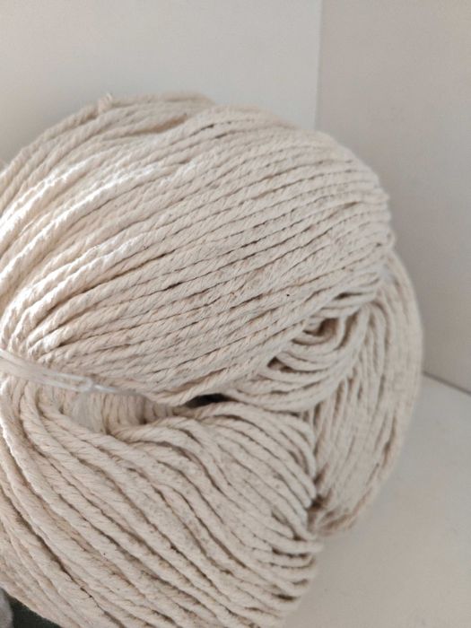 Шнур хлопковый 6мм для макраме и рукоделия