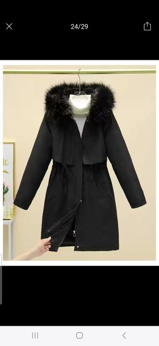 Продам новую парку черного цвета