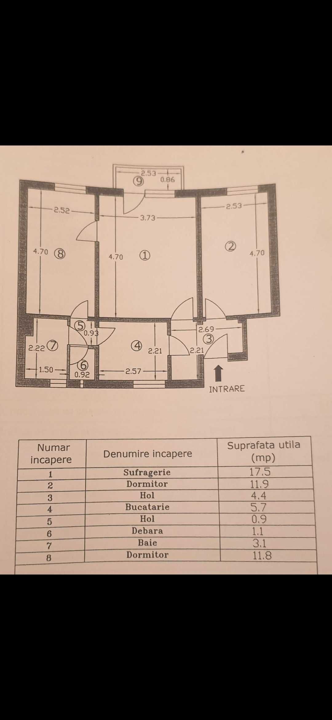 Apartamente 3 camere lângă liceul "Al. Odobescu"