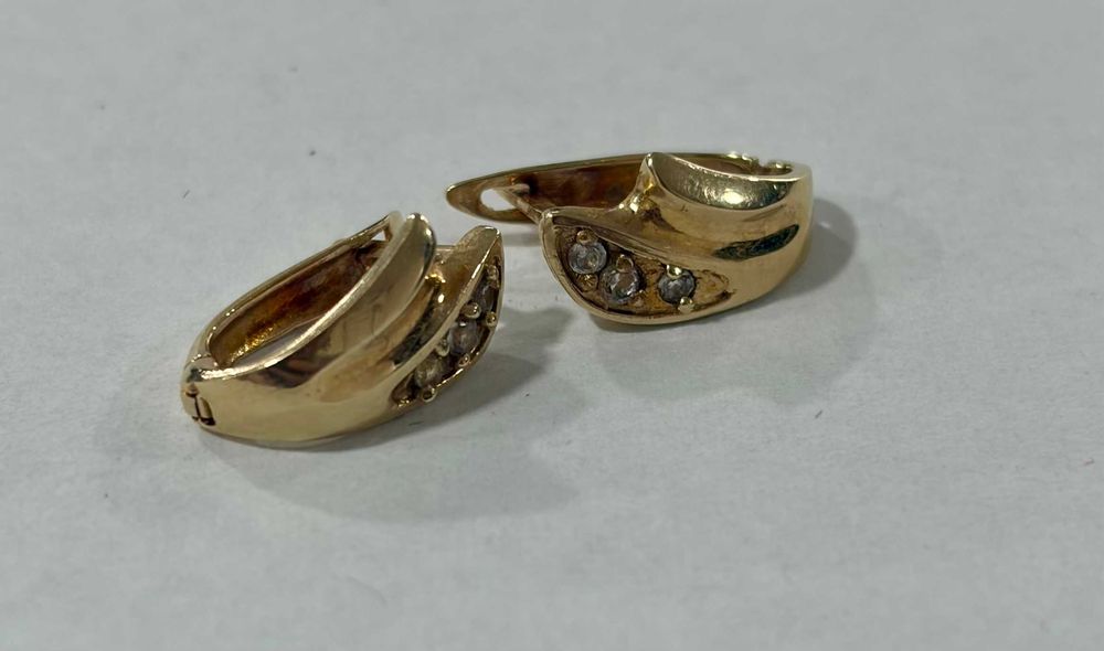 Златни обеци 2.14 грама 14 карата