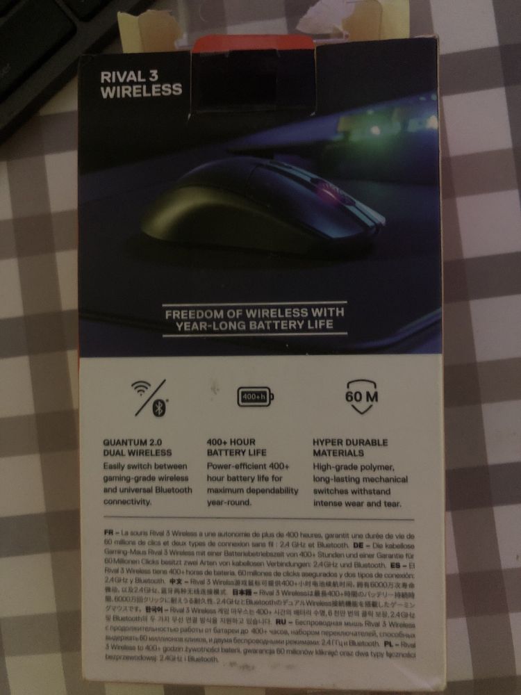 Mouse gaming wireless Steelseries Rival 3