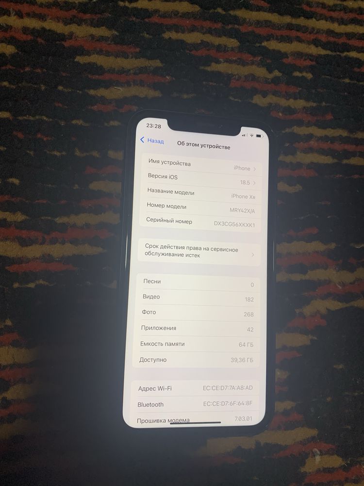 Iphone xr 64 black holati alo