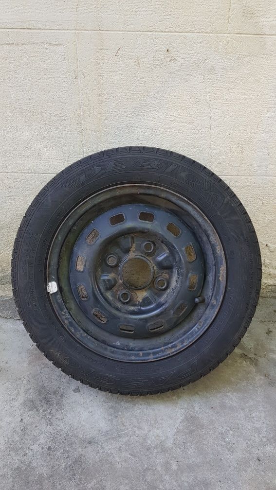 Roata completă cu Anvelopă vară  Debica  Passio 155/65 R13 janta 4 pre