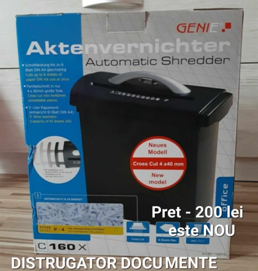 Distrugător de documente nou