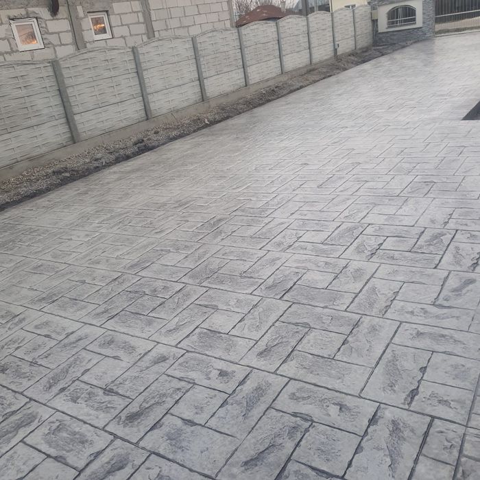 Beton amprentat  decorativ