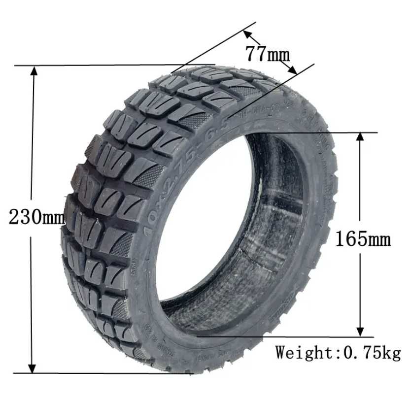 10x2.75-6.5 Cauciuc Offroad Tubeless - Dualo.ro