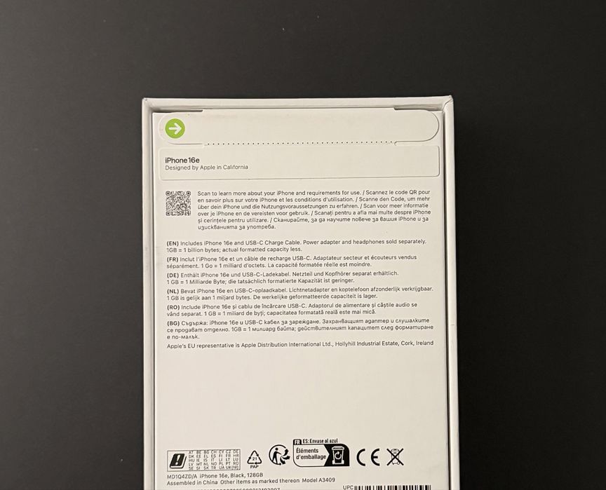 Iphone 16e , 128 gb , black , sigilat , garantie !