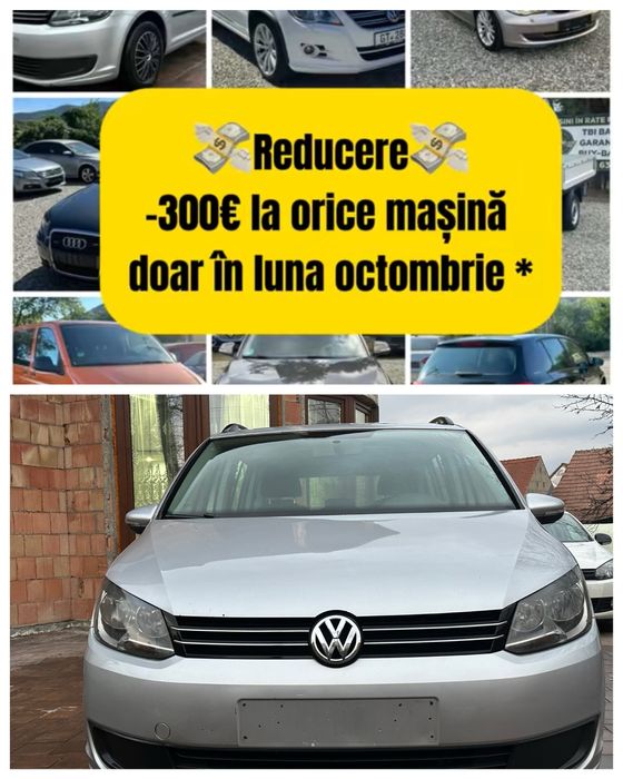 VW Touran 2011 1.6TDI / Rate doar cu buletinul / Avans Zero/ Garantie