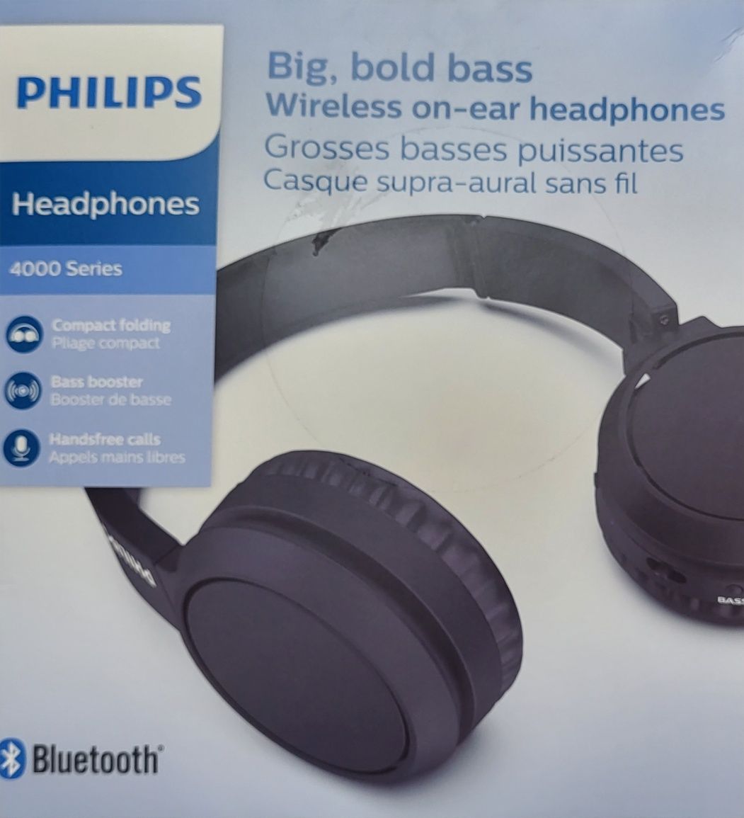 Casti Wireless Philips 4000 Series negre