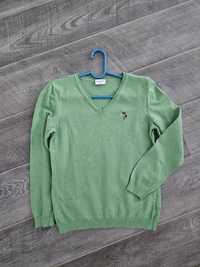 US POLO by Ralph Lauren зелен пуловер фино плетиво памук
