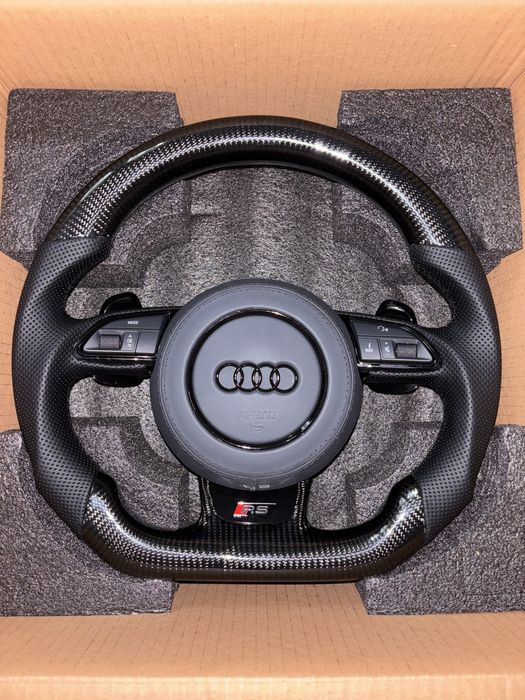 Volan Audi A4/A5/A6/A7/A8/Q3/Q5/Q7/A1/A3 Carbon/Piele