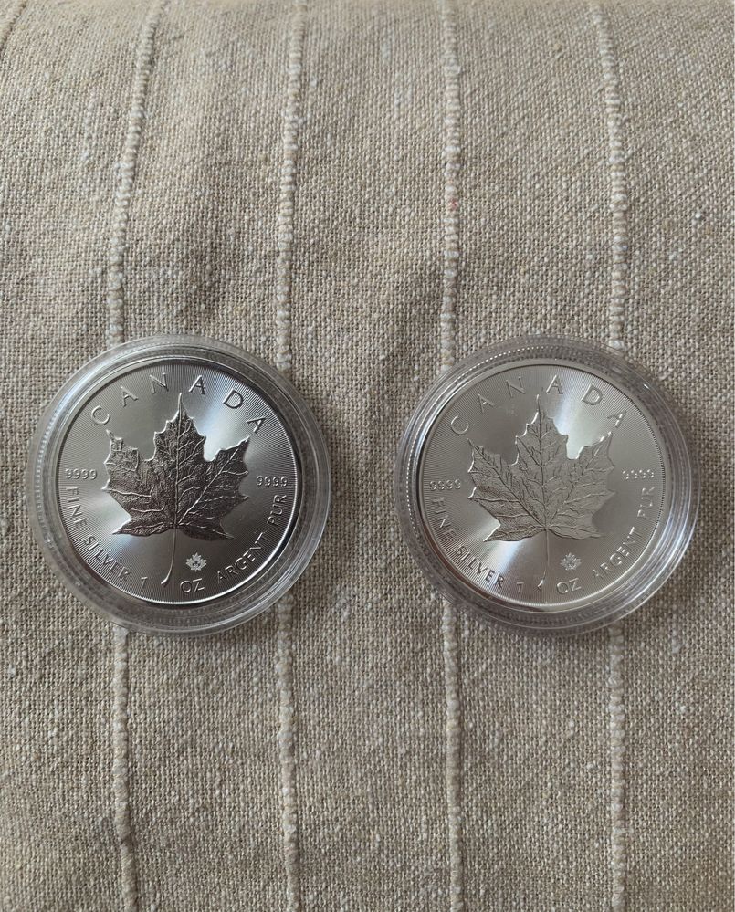 Moneda Argint Maple Leaf Puritate 999