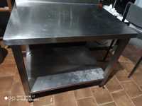 Кухненска база -маса за уреди с долен плот инокс
