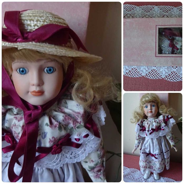 Голяма порцеланова кукла  Внос от Германия.