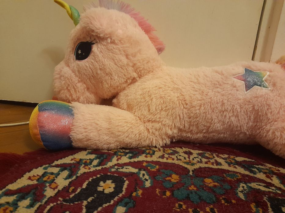 Pluș unicorn roz