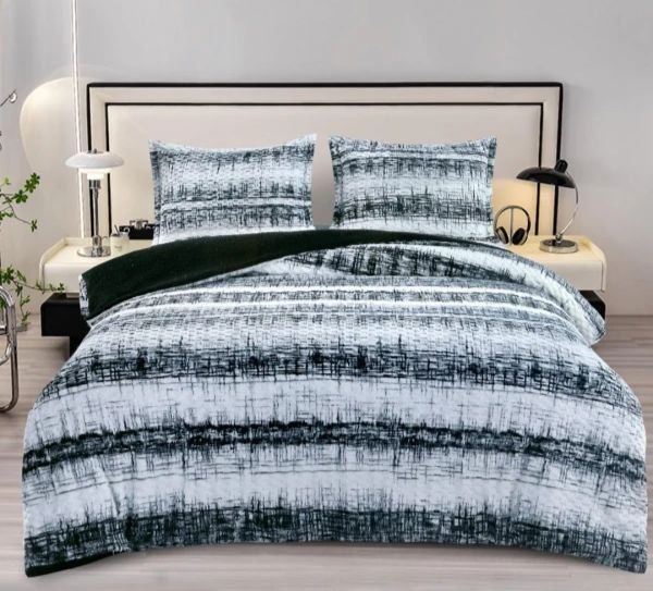 Lenjerie de pat groasă creponata