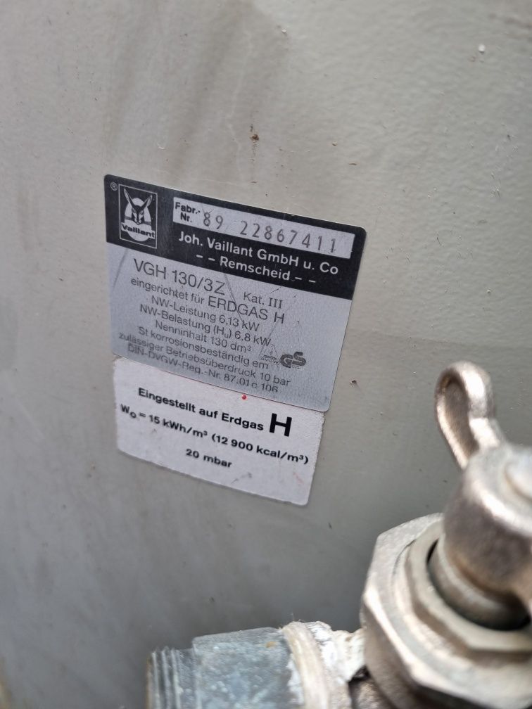 Vand boiler pe gaz