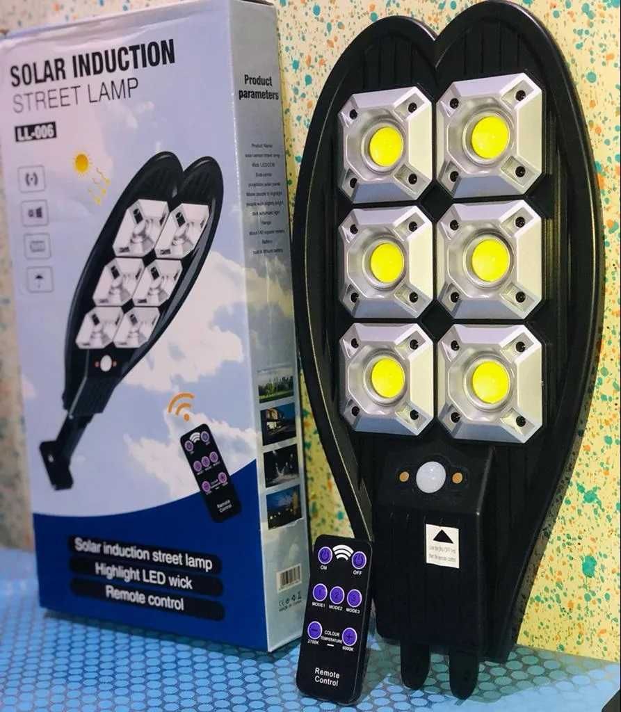 ПРОМО!! 3 Броя Улични Соларни Лампи за двор, градина или вила, 1200W