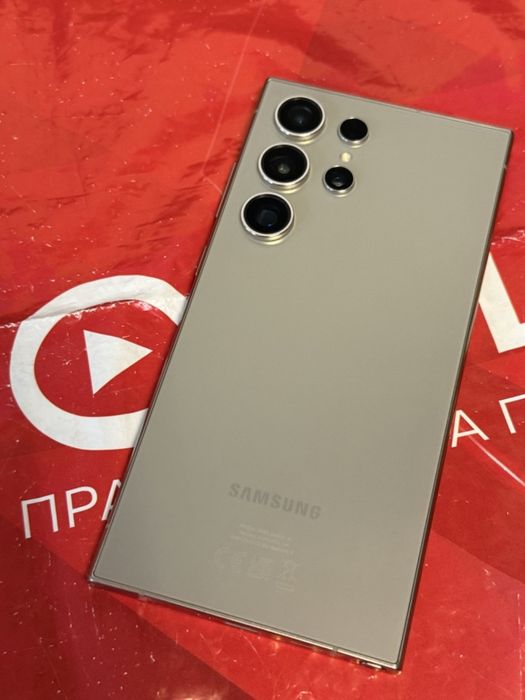 КАТО НОВ 512GB Samsung S24 Ultra Технополис Гаранция 2026 Gray / Си