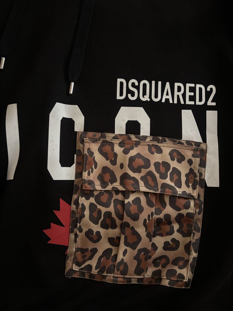 DSQUARED2 Black Hoodie Original new