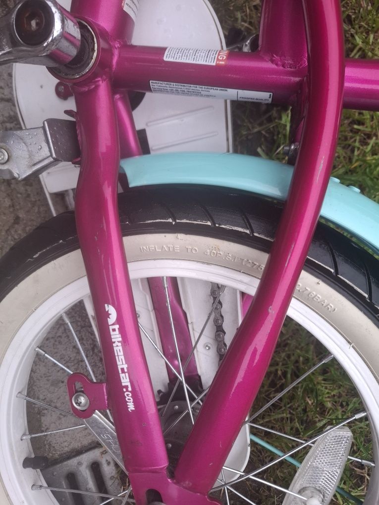 Bicicleta,roti de 16',roz țiclam