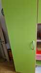 vand dulap cu pat inclus, culore verde si roz
