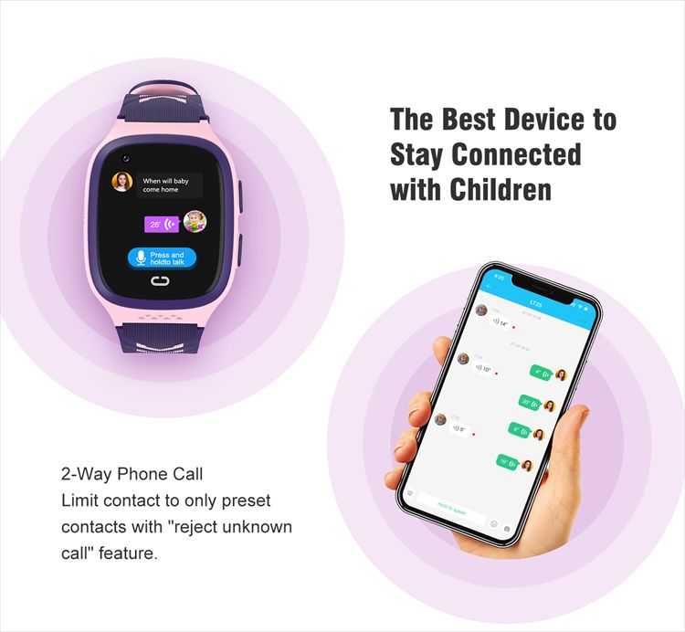 Ceas smartwatch pentru copii 4G, Alhena®, GPS, Apel Video, Anti-Lost,
