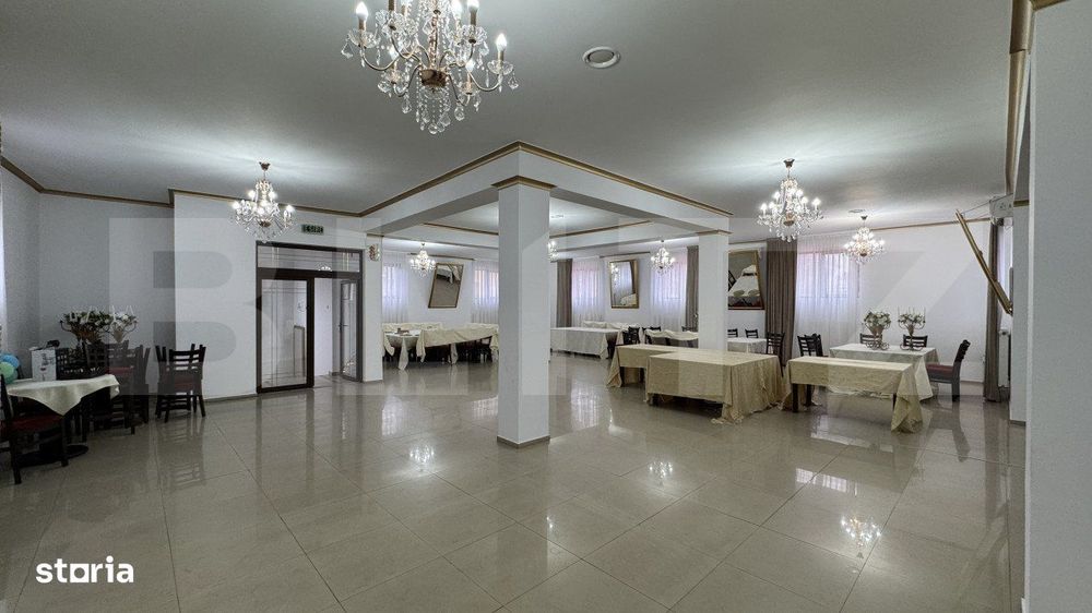 Cladire restaurant S + P + M, 512 mp utili, cu 462 mp teren, zona Piat