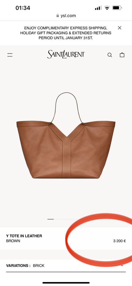 Geanta Ysl Y Tote original