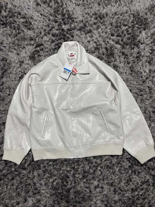 Jacheta piele supreme x nike