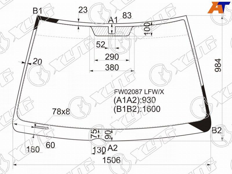 Стекло лобовое Lexus Rx 300