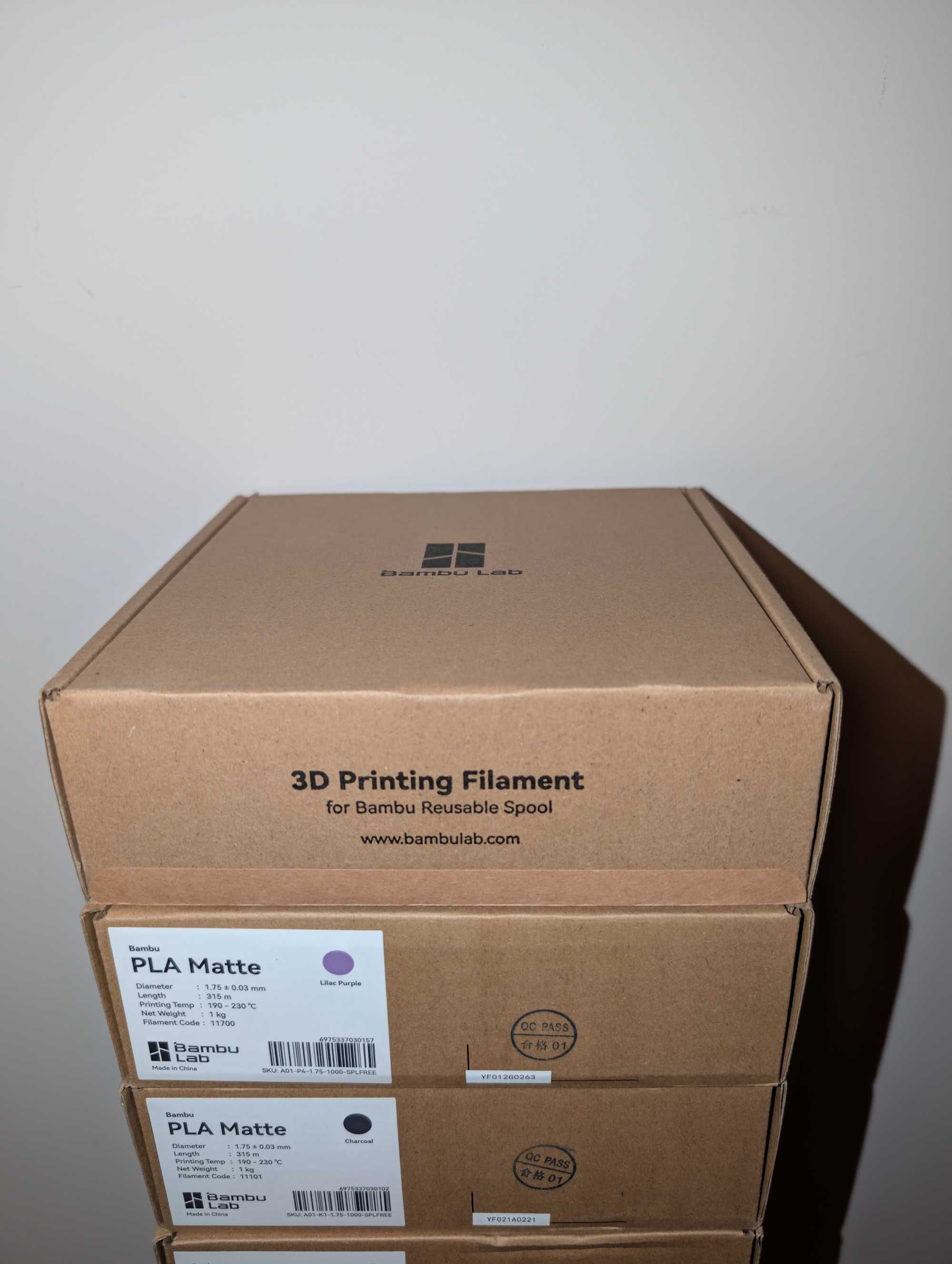 Filament 3D Bambu Lab PLA Matte refill, fără rolă -nou, cutie sigilată