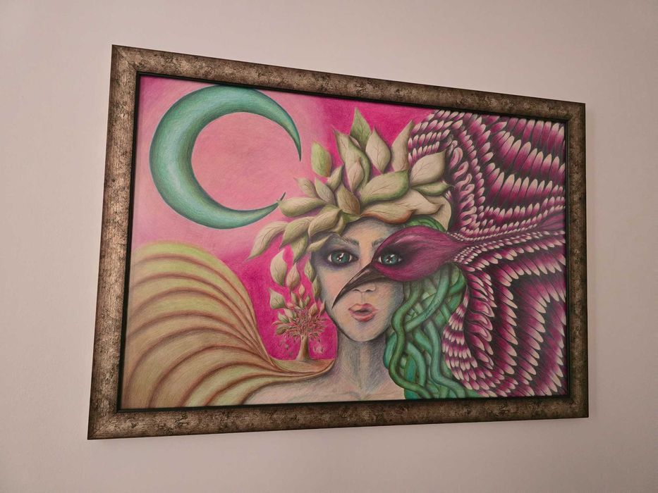 Tablou de vanzare - arta unica in creion colorat