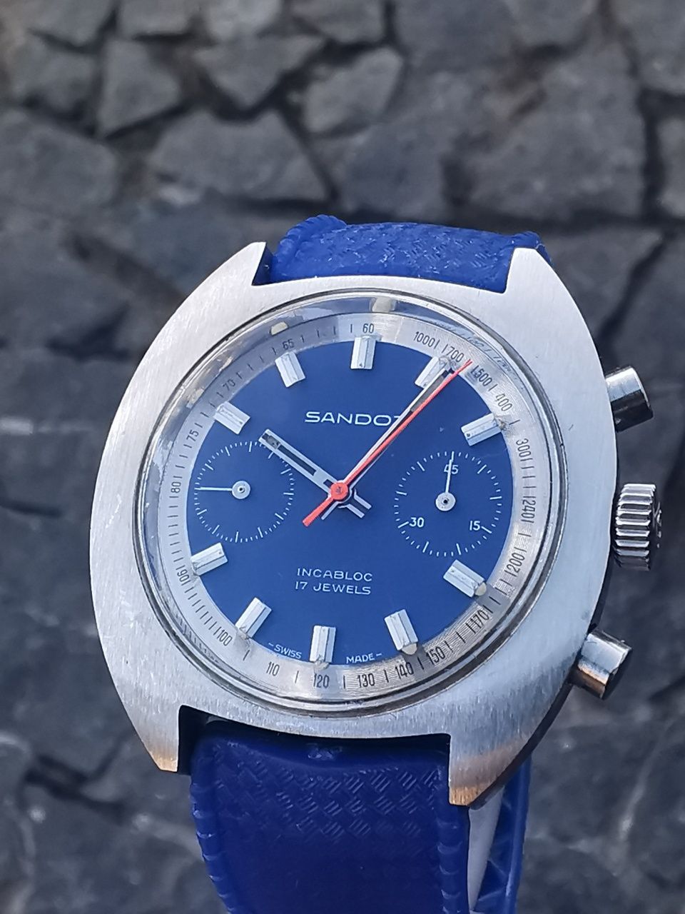 Ceas Sandoz Chronograph - Valjoux 7733 -40,5 mm - N. O. S.