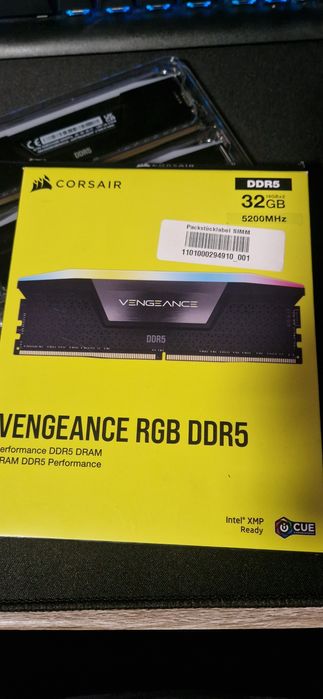 Memorie Corsair Vengeance RGB Black 32GB DDR5 5200MHz CL40 Dual Channe