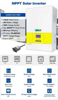 Invertor solar  Easun SMG II 3.6kw 24V  MPPT 100A WIFI