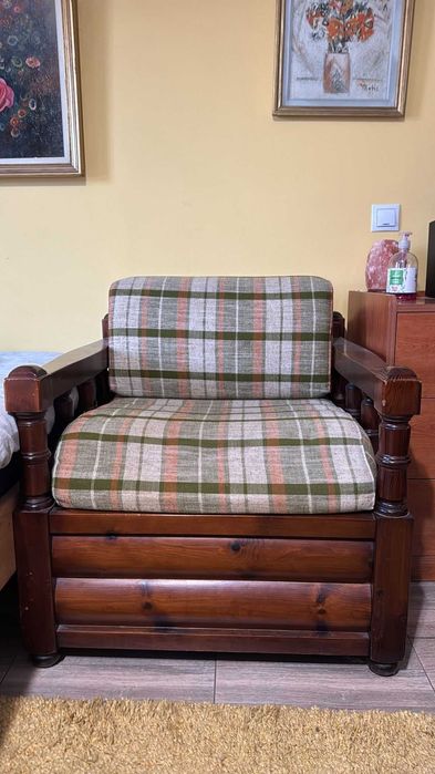 Vand 2 fotolii lemn masiv