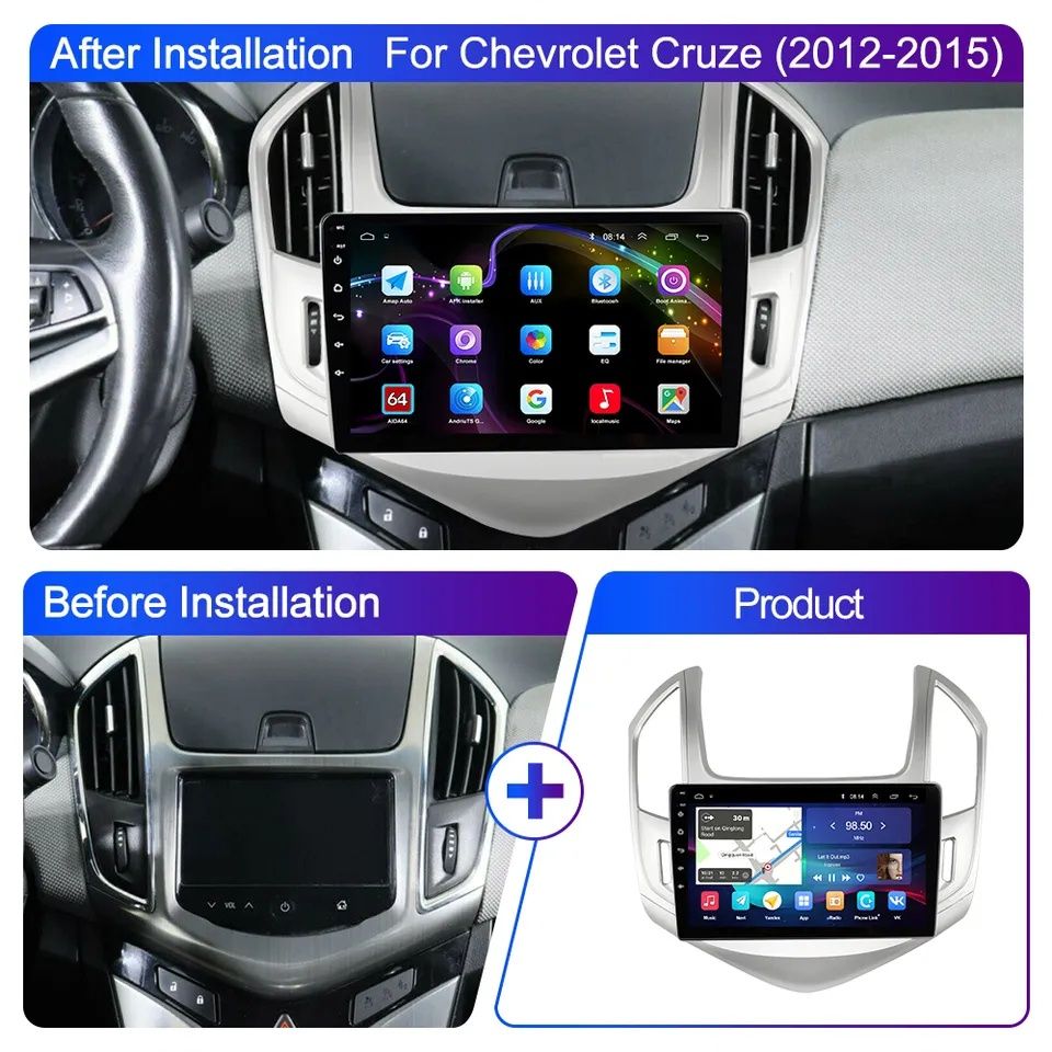 Navigatie Android Chevrolet Cruze Waze YouTube GPS USB