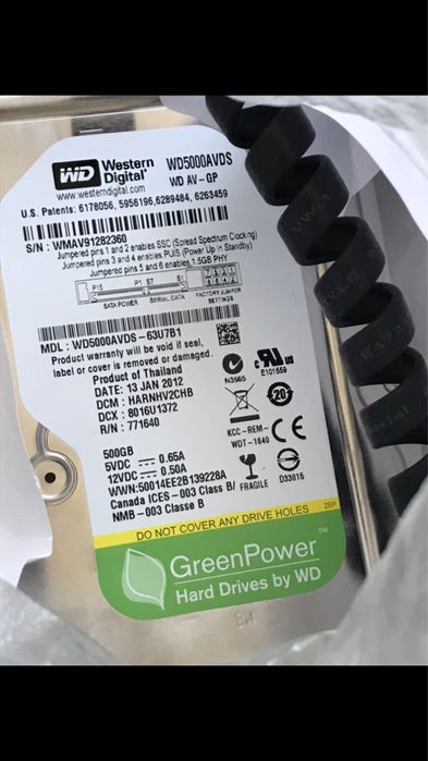 HDD 500Gb Western Digital GreenPower