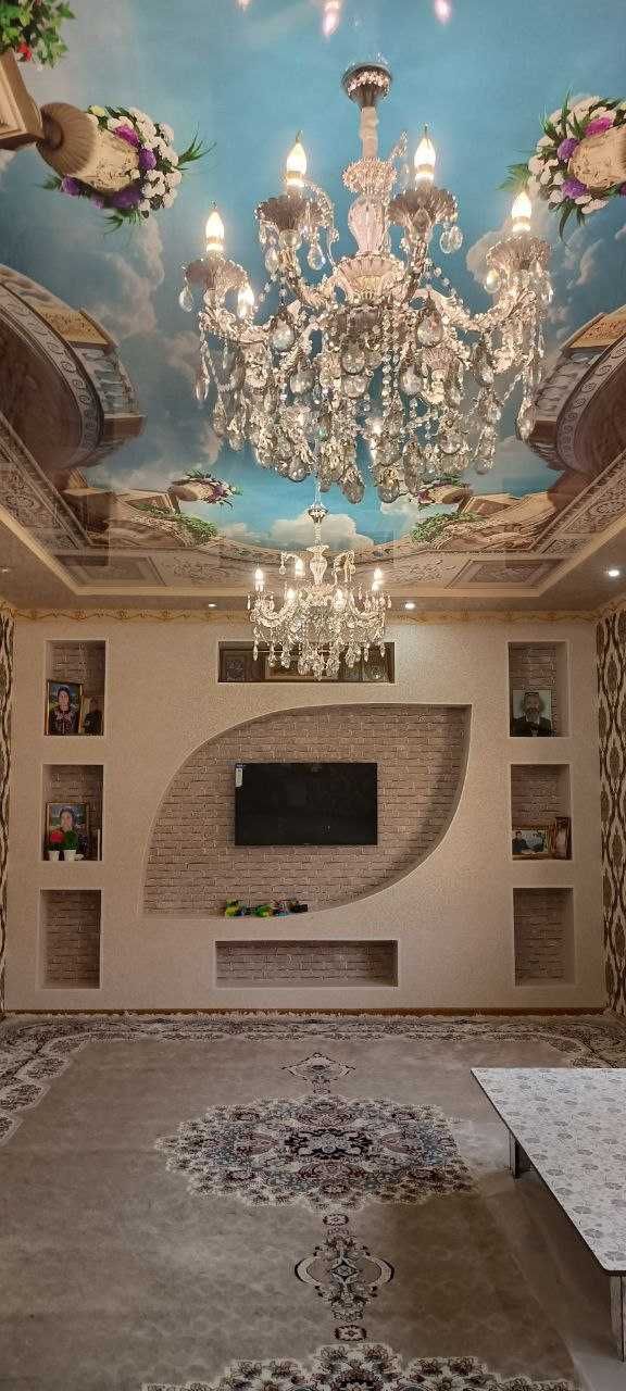 Ховли сотилади, 2 этажли евро ремонт