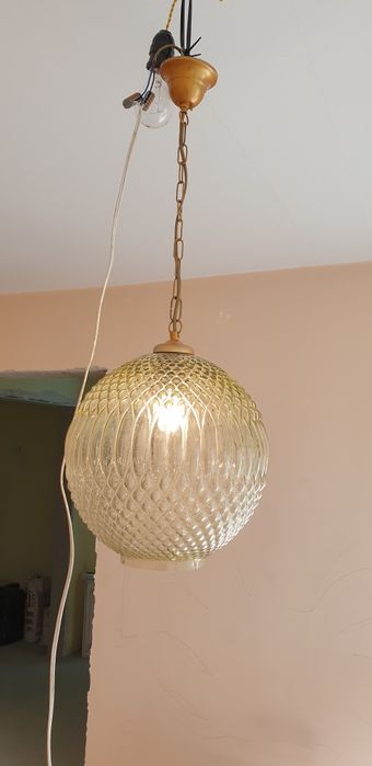 Accesoriu decorațiune înfrumusețare ambra sticla Germania 1960