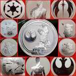 Star Wars Alien Bitcoin monede argint lingou 999