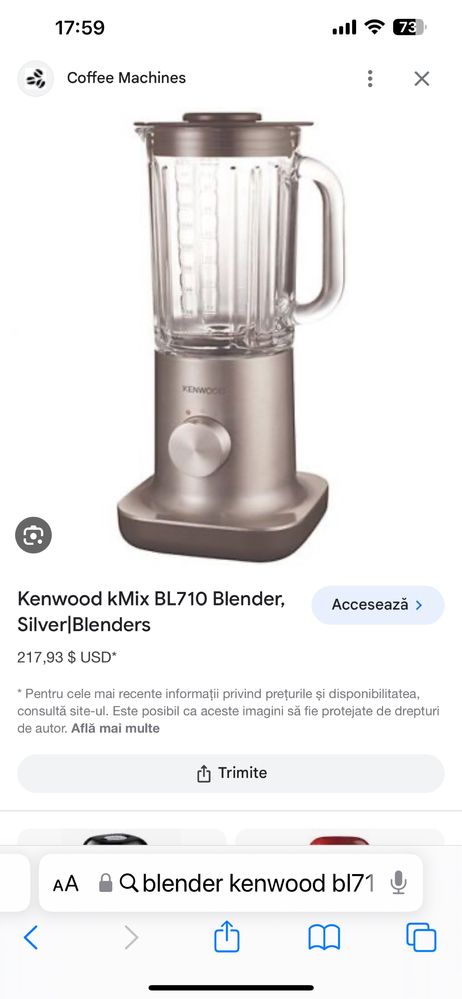 Blender Kenwood Bl710 750w profi