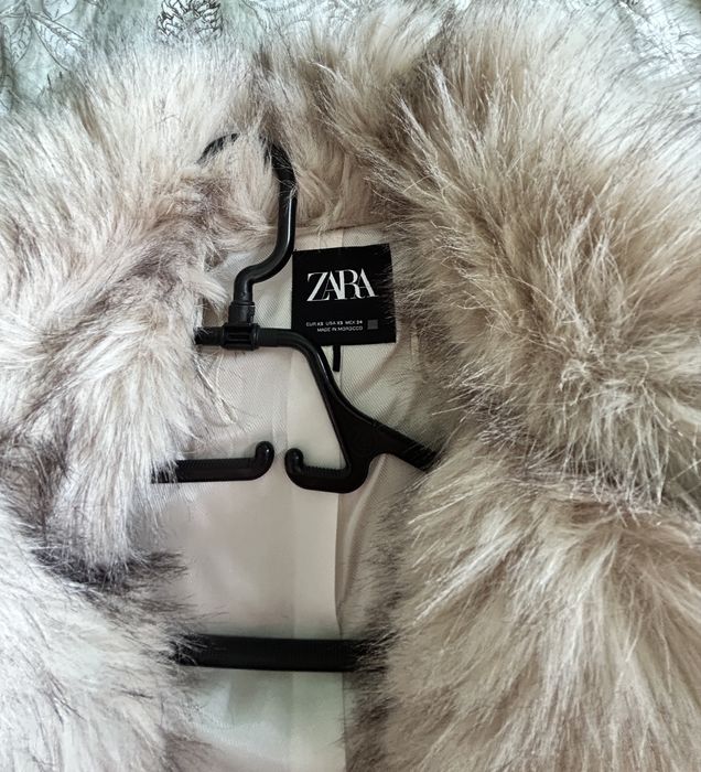 Дамско палто Zara еко косъм